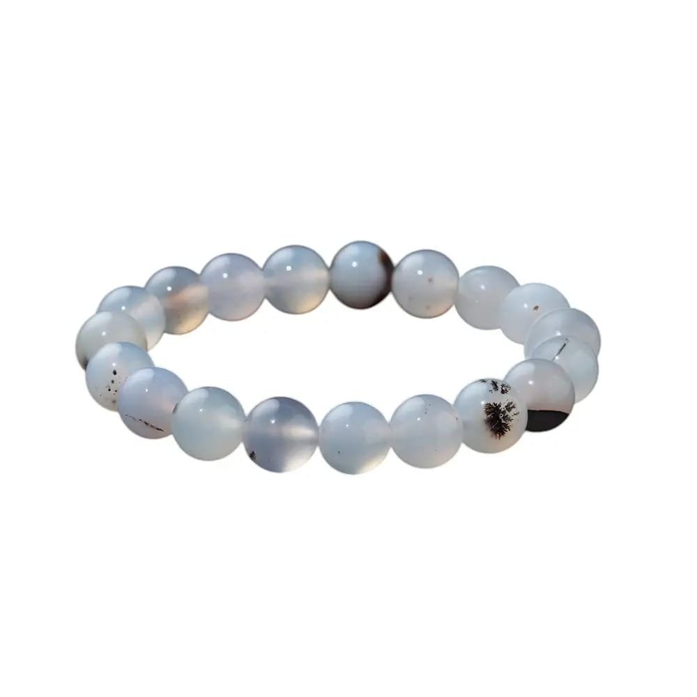 2 Sizes of White Agate Beads Bracelet Wholesale