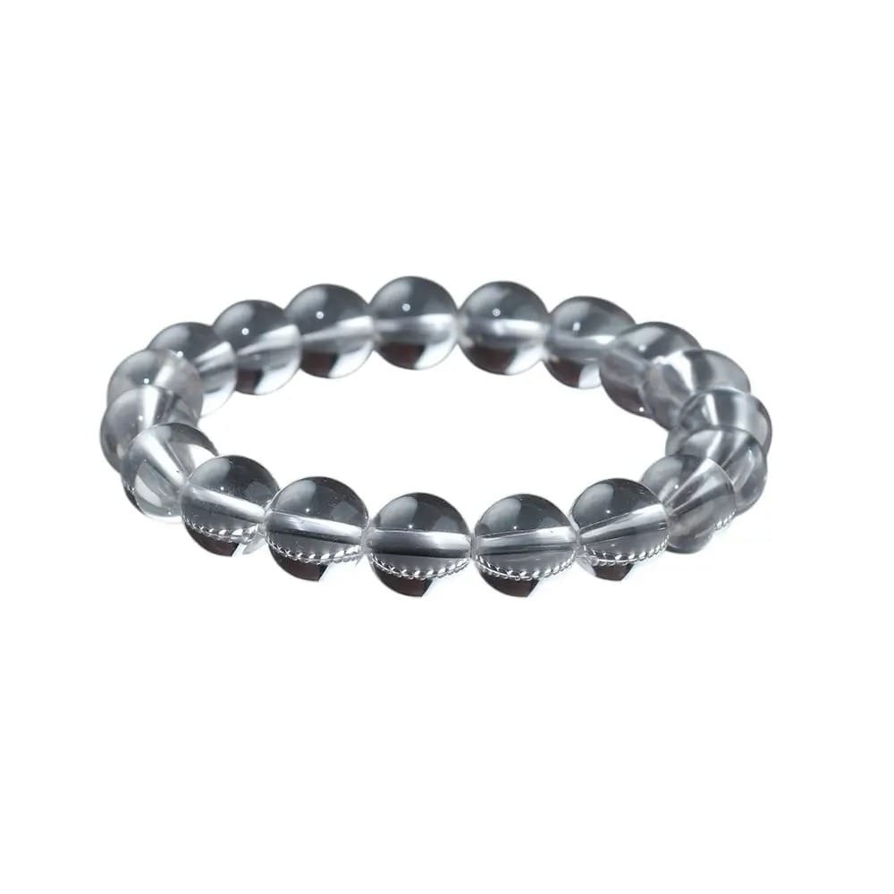 2 Sizes of Clear Quartz Crystal Beads Bracelet Wholesale
