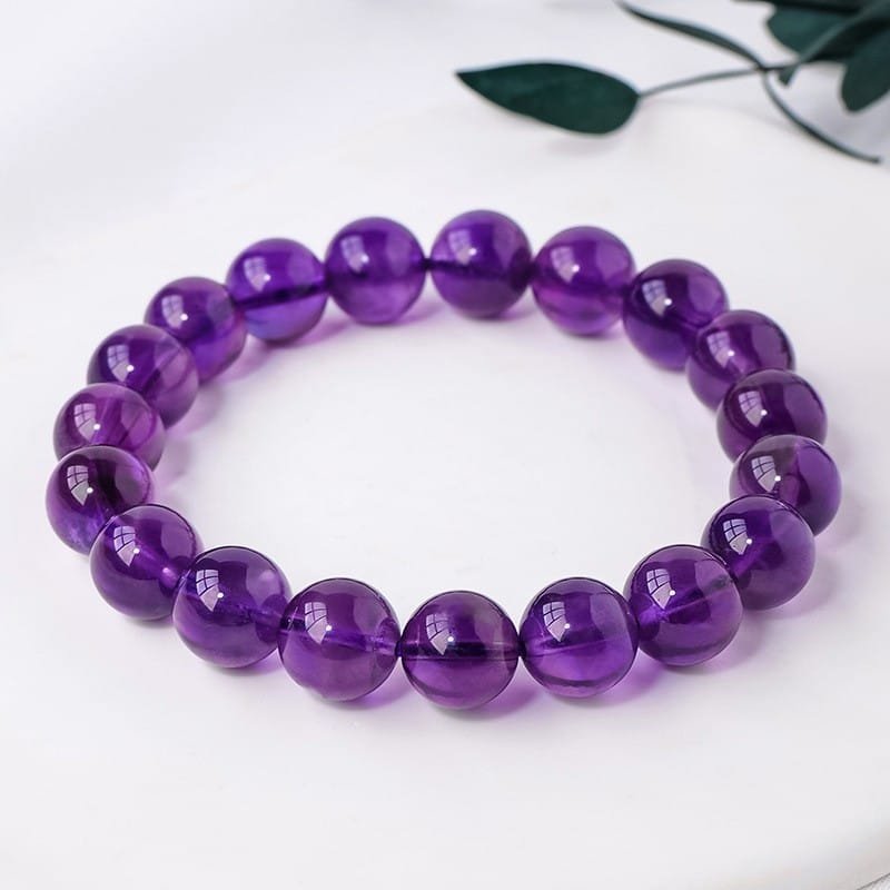 3 Sizes of Amethyst Crystal Beads Bracelets Wholesale