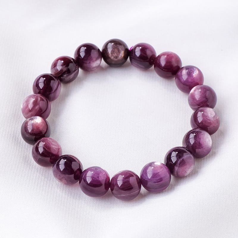 4 Sizes of Lepidolite Crystal Beads Bracelet Wholesale