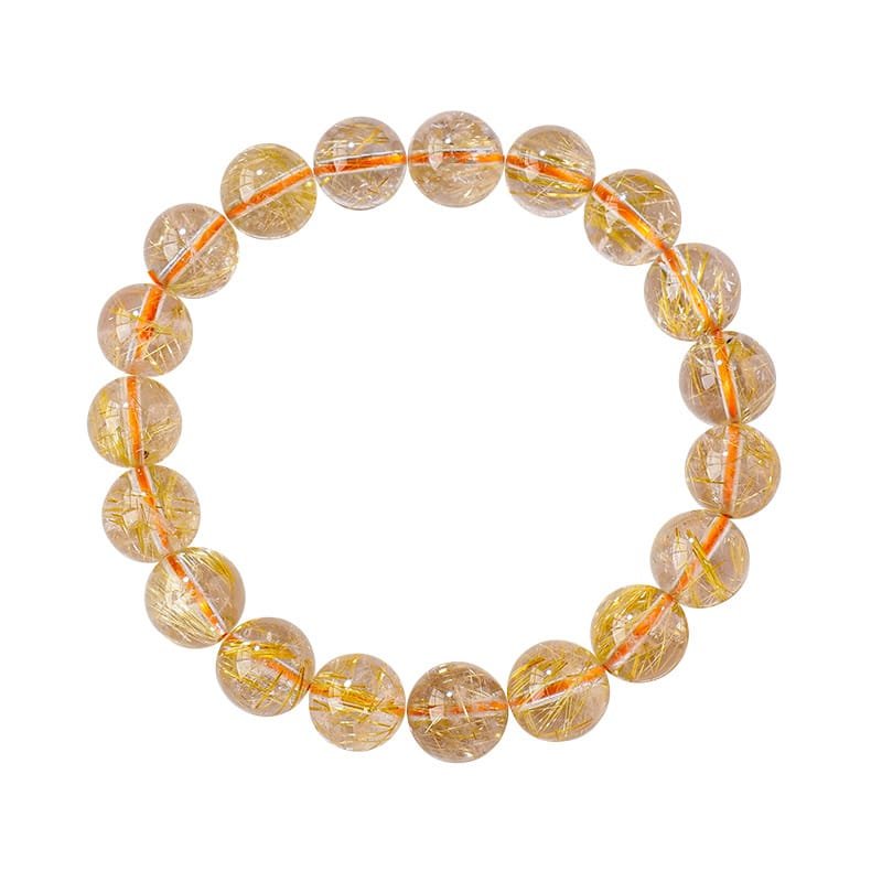 3 Sizes of Rutilated Quartz Crystal Beads Bracelet Wholesale