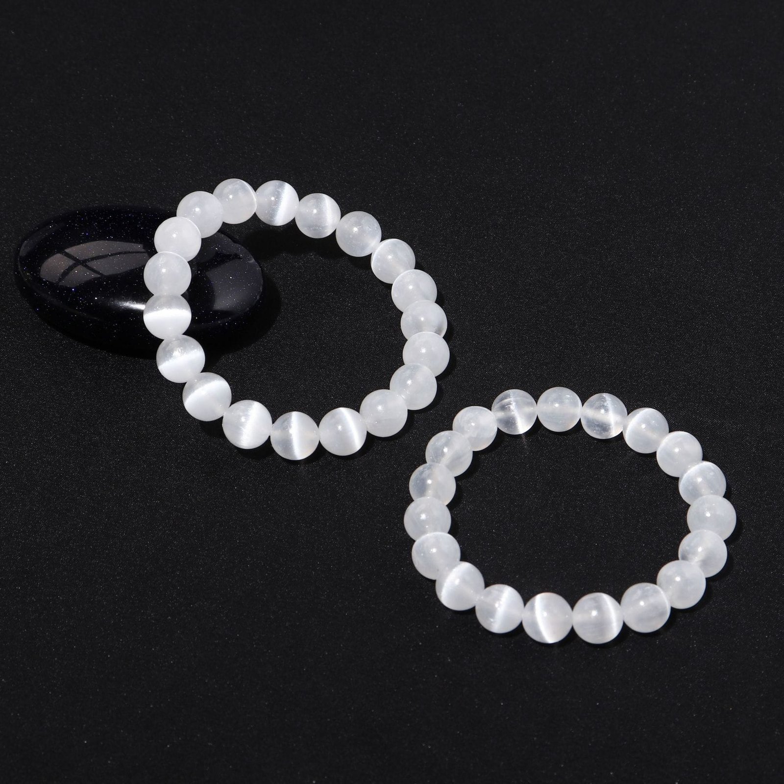 3 Sizes of Selenite Crystal Beads Bracelet Wholesale