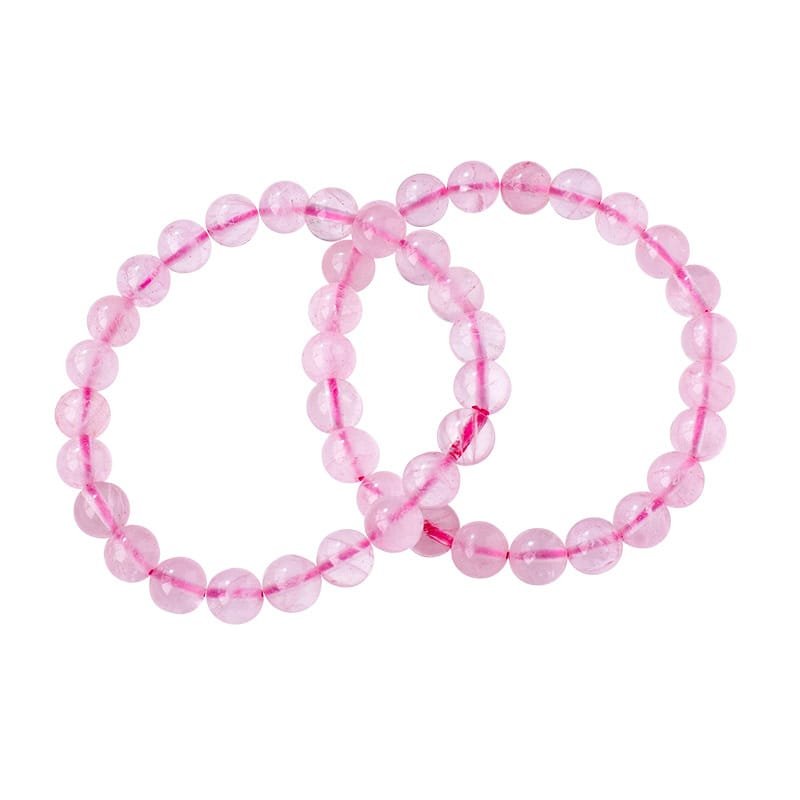 5 Sizes of Rose Quartz Crystal Beads Bracelet Wholesale