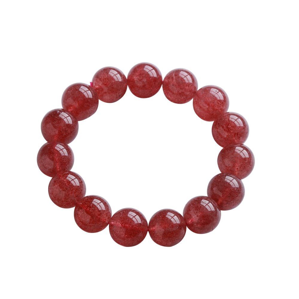 4 Sizes of Strawberry Quartz Crystal Beads Bracelet Wholesale