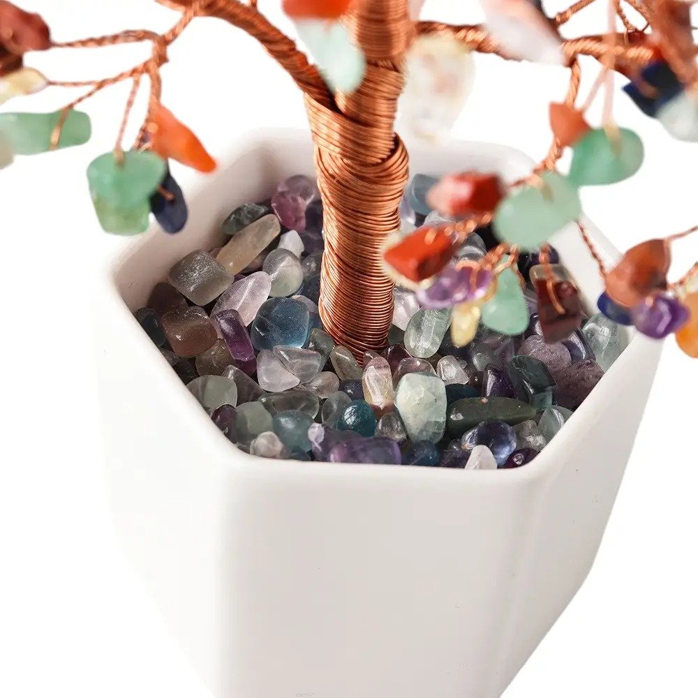 Natural Multicolor Fluorite Crystal Tree 7.30 in Wholesale - 2