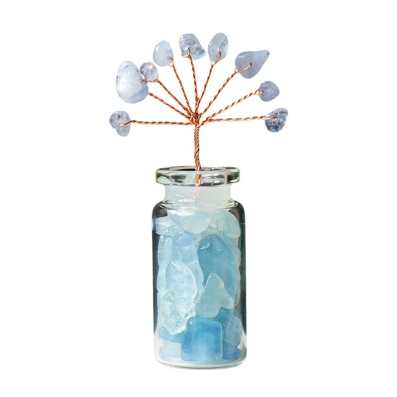 Aquamarine Chip Tree 3.00 in Wholesale