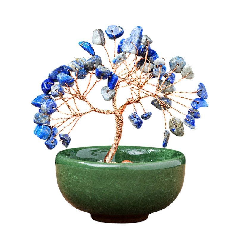 Lapis Lazuli Chip Tree 3.90 in Blue 3.90 in 1
