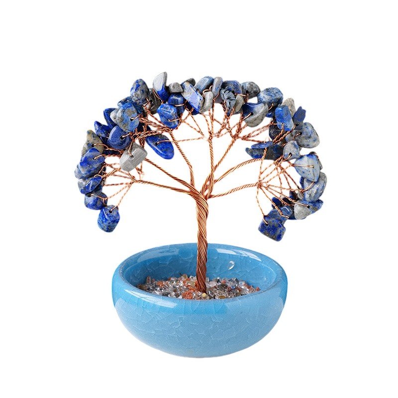 Lapis Lazuli Chip Tree 3.90 in Blue 3.90 in 2