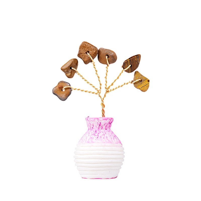 Tiger’s Eye Chip Tree 2.20 in Brown 2.20 in 2