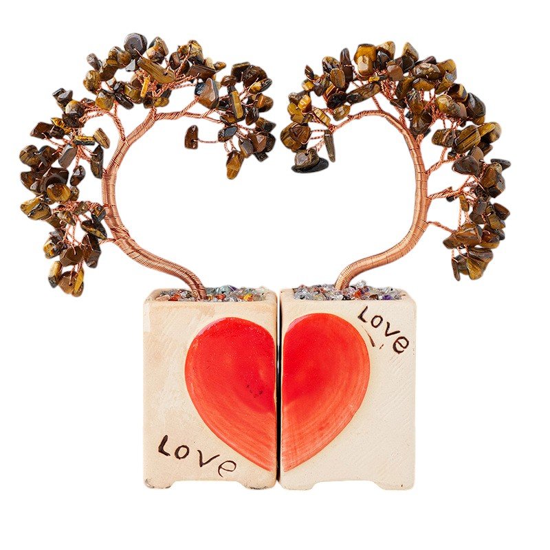 Tiger’s Eye Chip Tree 5.90 in Wholesale