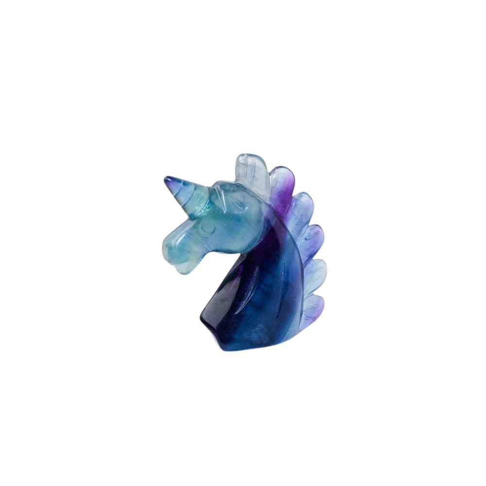 Fluorite Unicorn Carving 2.00 in