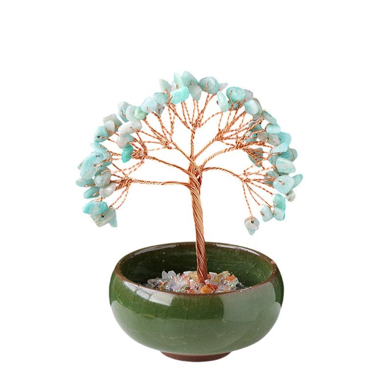 Amazonite Chip Tree 3.90 in