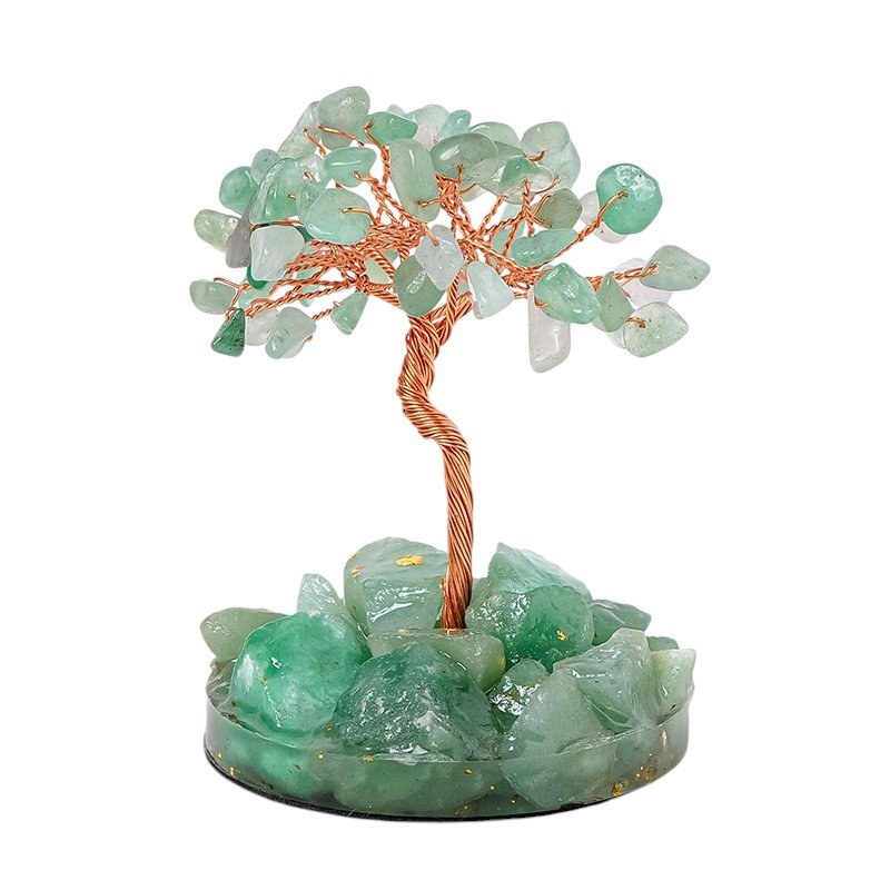 Aventurine Chip Tree 3.70 in Green 3.70 in 1