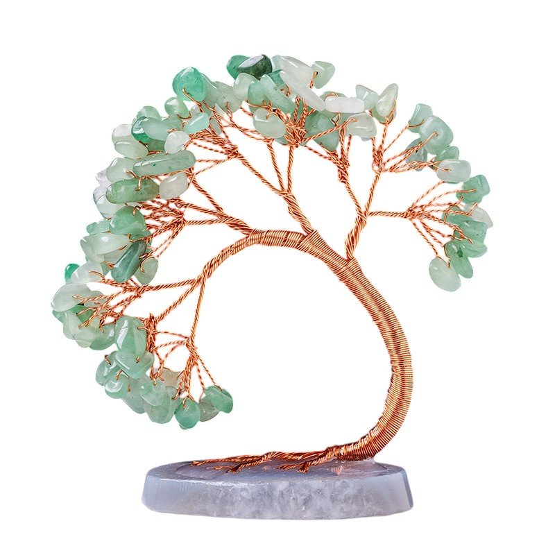 Aventurine Chip Tree 3.70 in Green 3.70 in 2