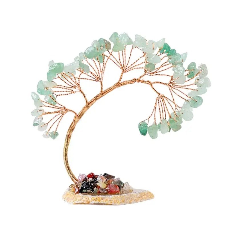 Aventurine Chip Tree 3.70 in Green 3.70 in 3