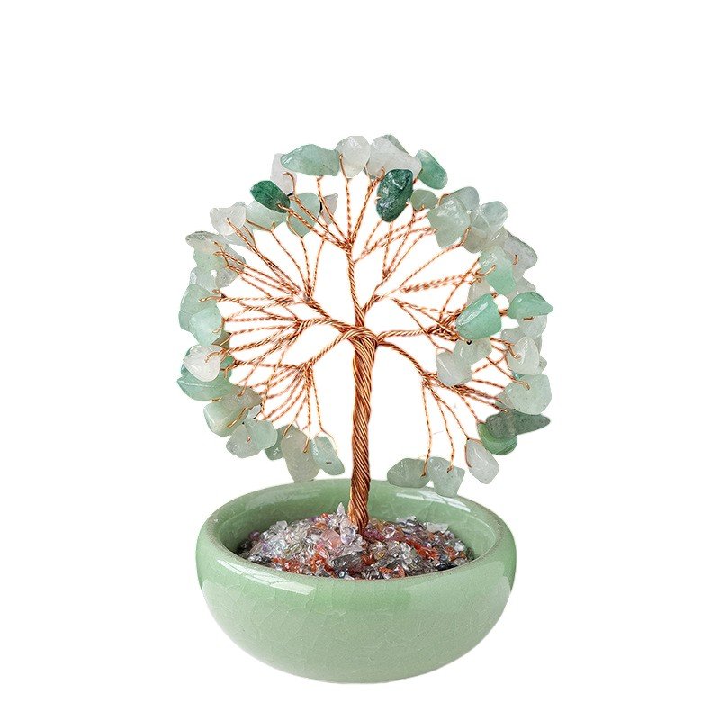 Aventurine Chip Tree 3.90 in Green 3.90 in 2