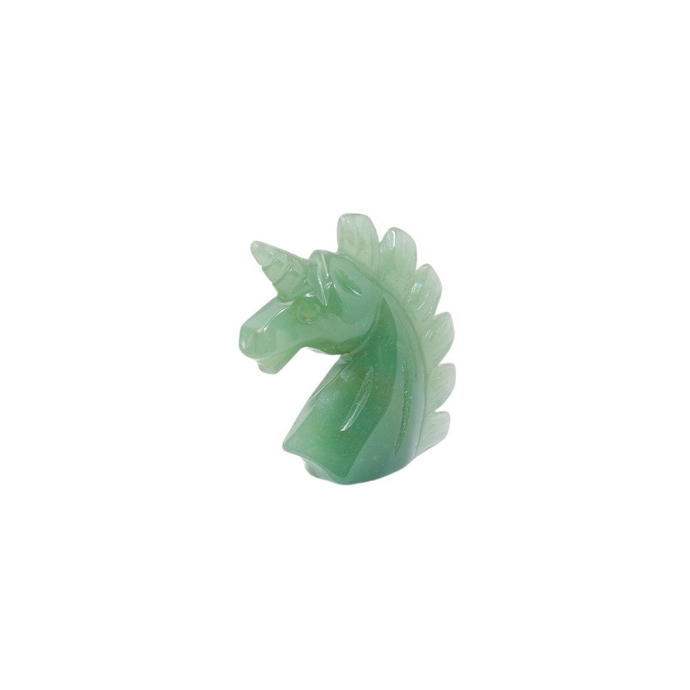 Aventurine Unicorn Carving 2.00 in