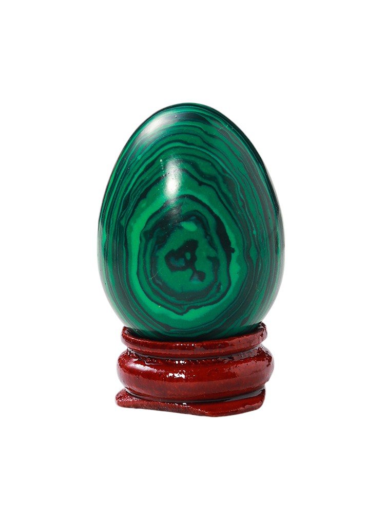 3 Sizes of Green Malachite Crystal Egg With Base Wholesale