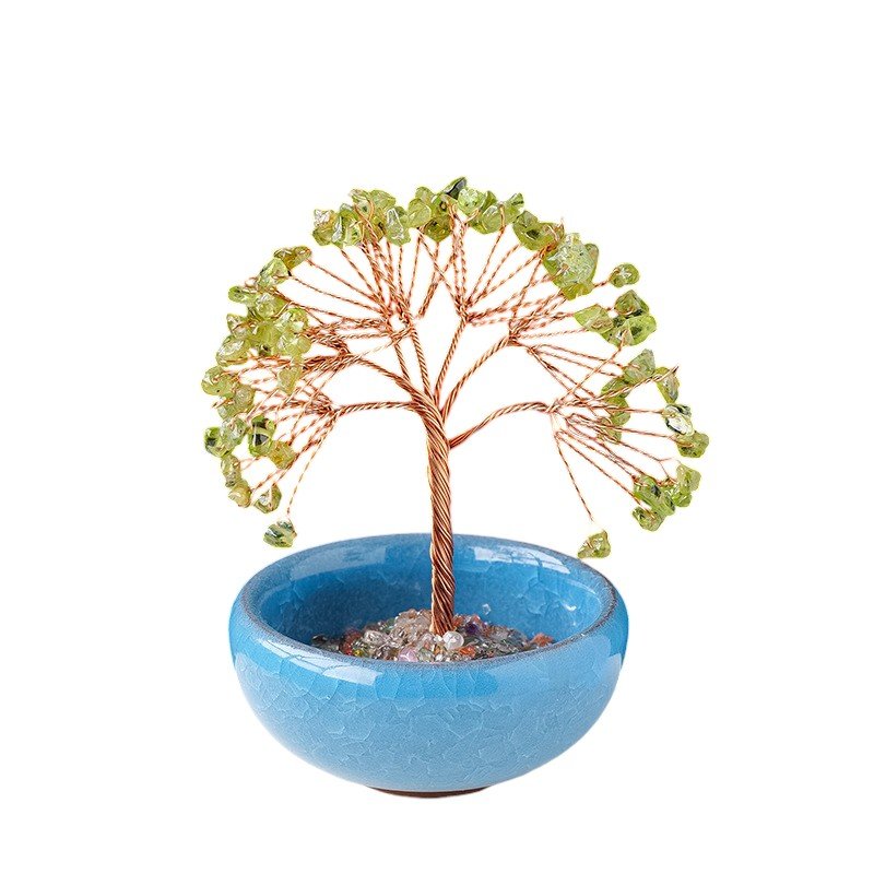 Peridot Chip Tree 3.90 in