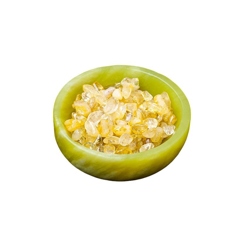 Natural Green Xiuyan Jade Round Bowl Wholesale 2.80 in (7 cm) - 1