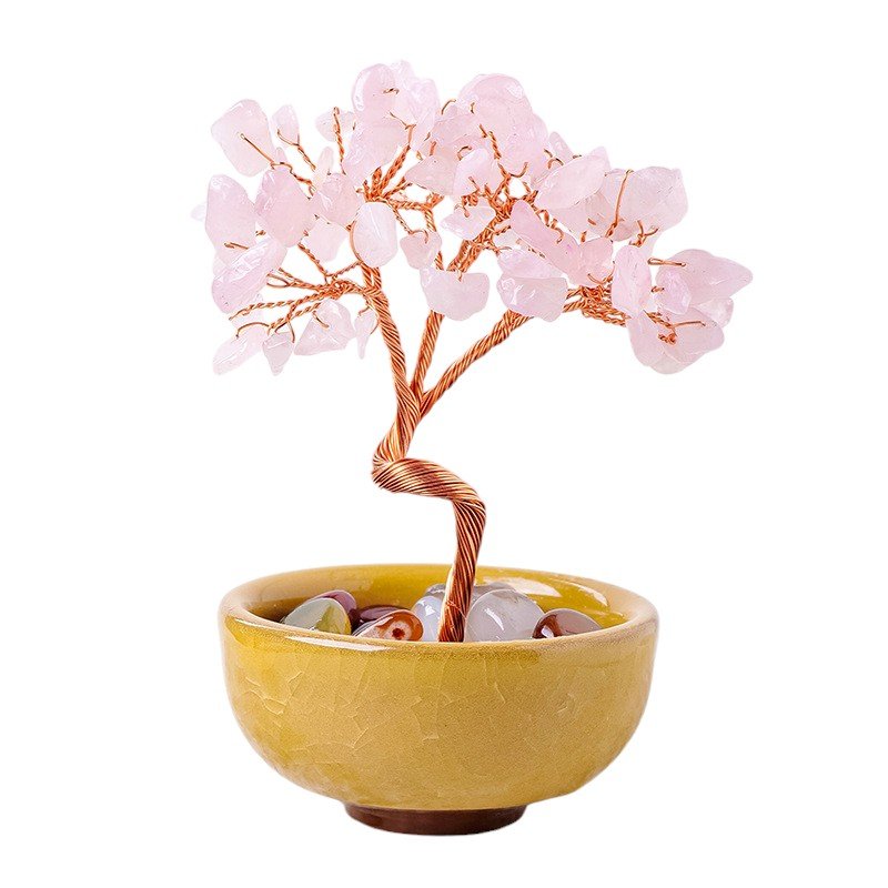 Rose Quartz Chip Tree 4.50 in