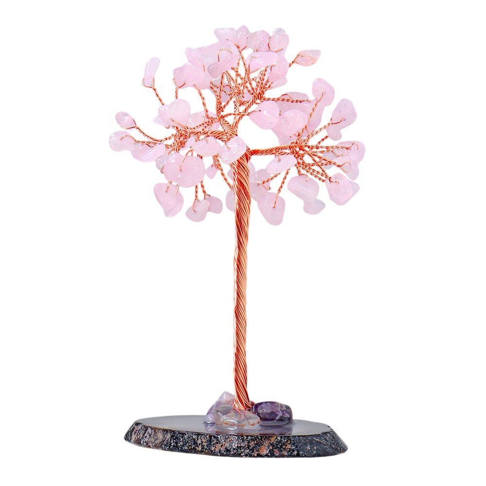 Rose Quartz Chip Tree 4.70 in