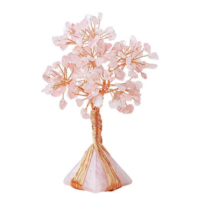 Rose Quartz Chip Tree 5.10 in Pink 5.10 in