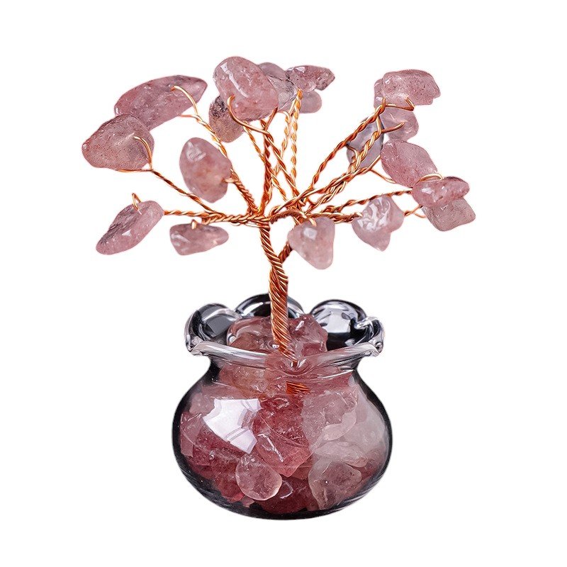 Strawberry Quartz Chip Tree 2.20 in
