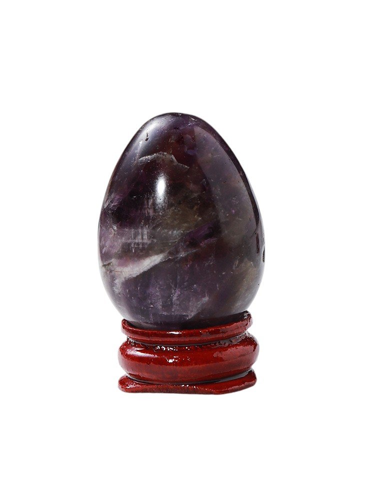 3 Sizes of Purple Amethyst Crystal Egg With Base Wholesale