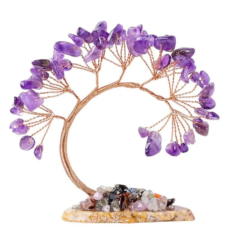 Amethyst Chip Tree 3.70 in Purple 3.70 in 2