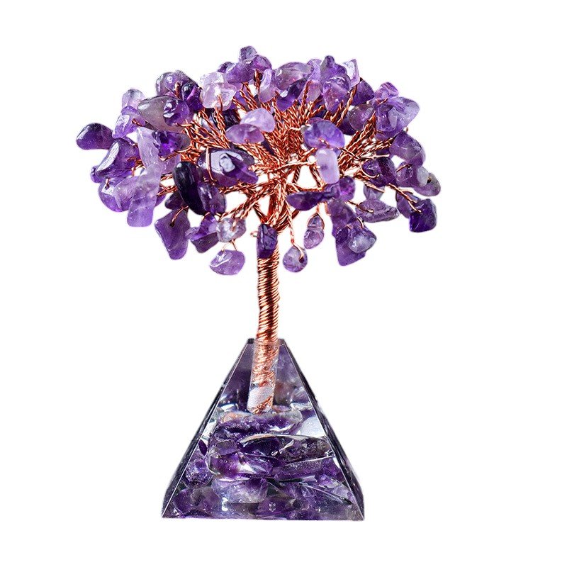 Amethyst Chip Tree 3.70 in Purple 3.70 in 3