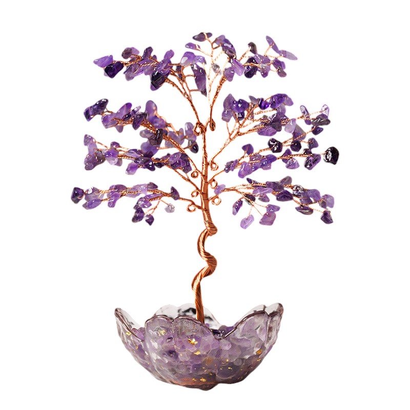 Amethyst Chip Tree 6.90 in Bulk
