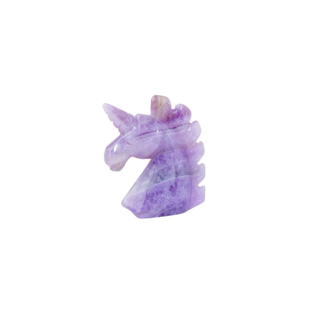 Dream Amethyst Unicorn Carving 2.00 in