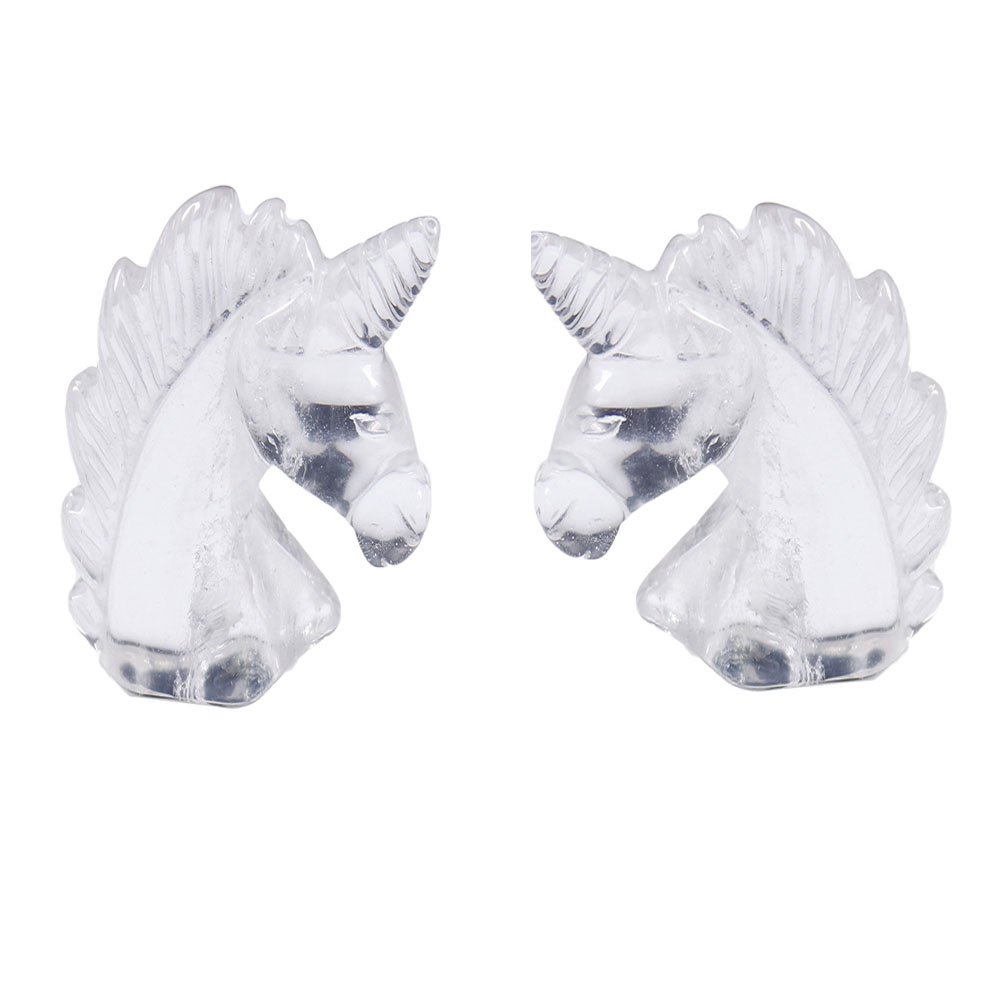Natural Clear Quartz Unicorn Carving 2.00 in Wholesale - 1