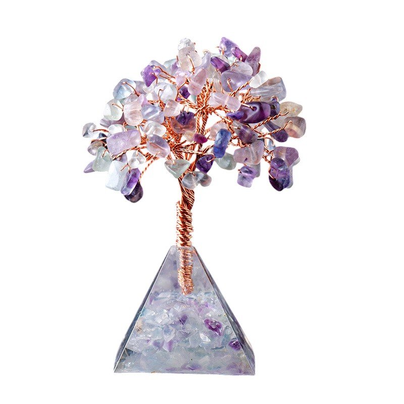 Fluorite Chip Tree 3.70 in Multicolor 3.70 in 2