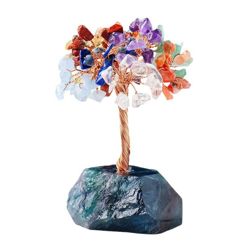 Fluorite Chip Tree 4.30 in Bulk