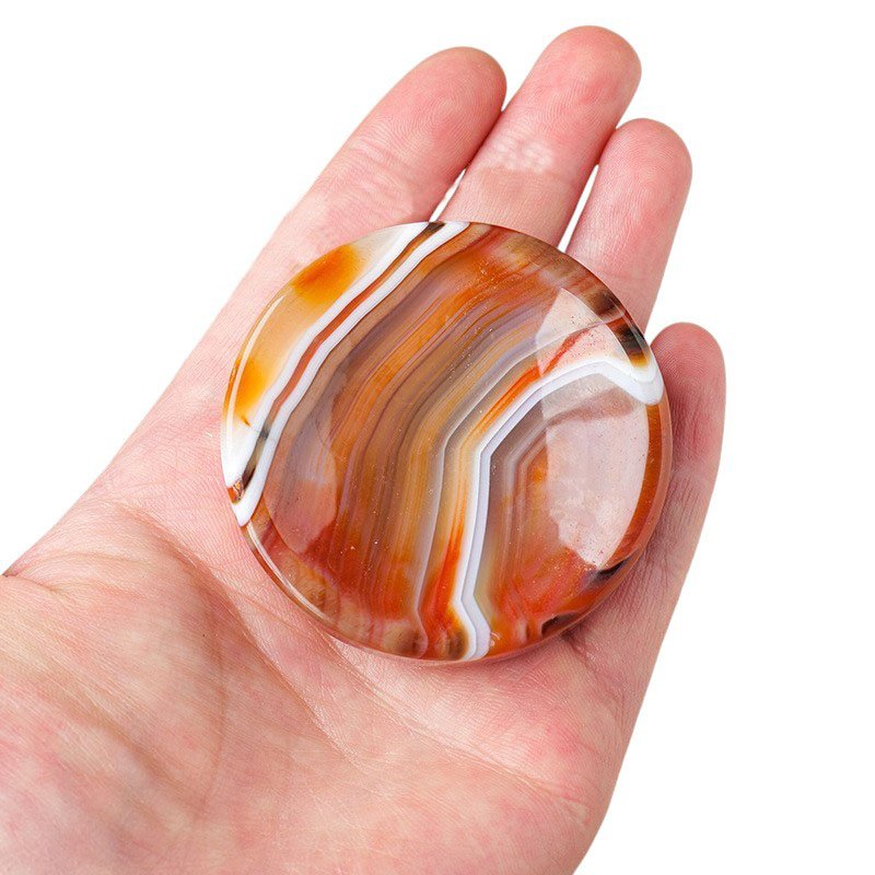 Natural Red Banded Agate Dish Wholesale 1.57-2.36 in (4-6 cm)