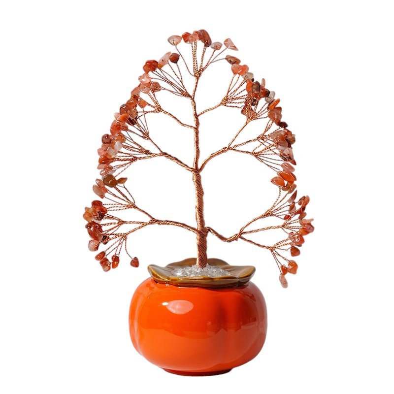 Agate Base with Mixed Crystals Chip Tree 8.30 in Wholesale