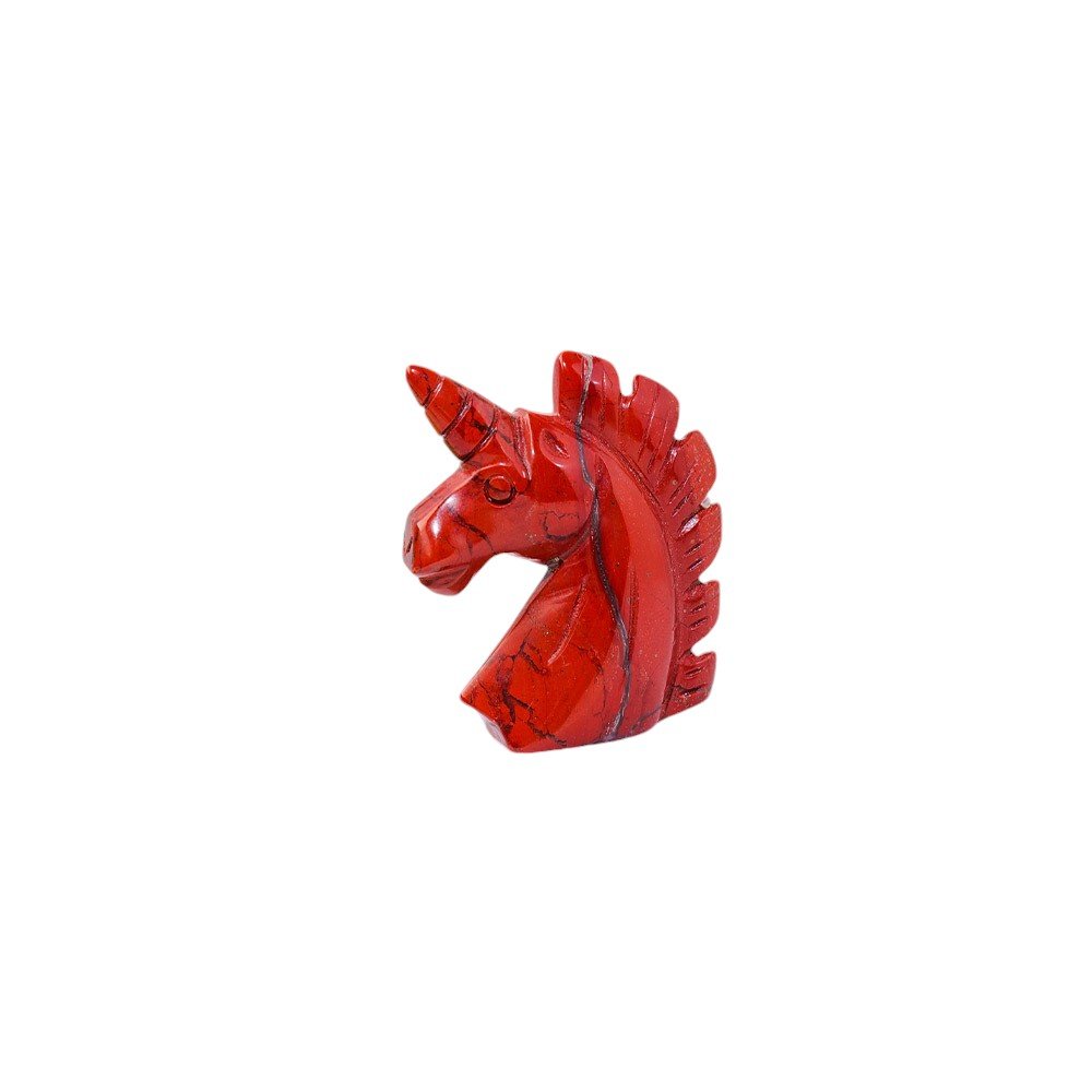 Jasper Unicorn Carving 2.00 in