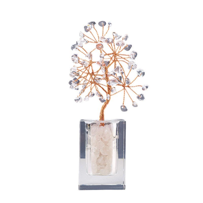 Clear Quartz Chip Tree 7.10 in