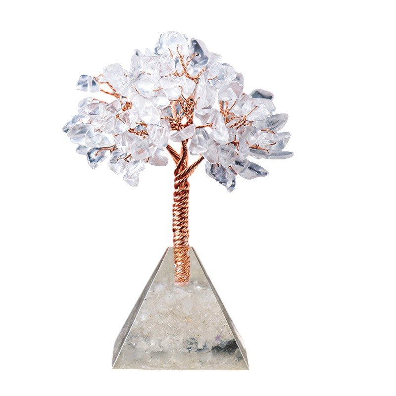 Clear Quartz Chip Tree 3.70 in