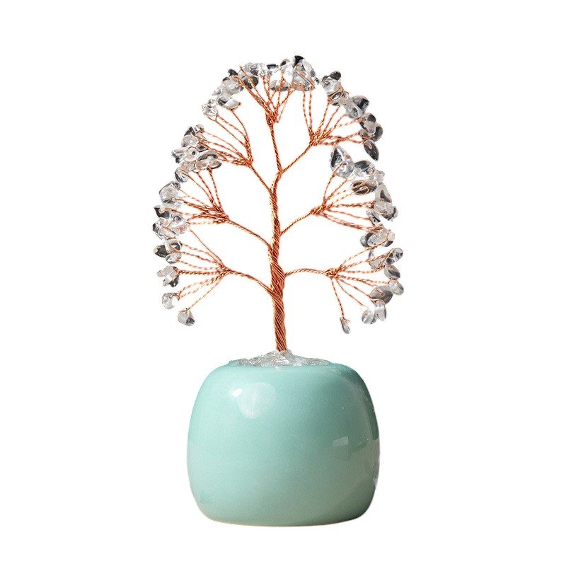 Clear Quartz Chip Tree 5.30 in Bulk