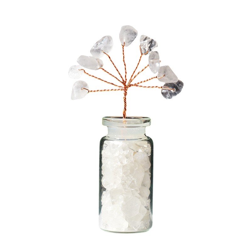 Clear Quartz Chip Tree 3.00 in Wholesale