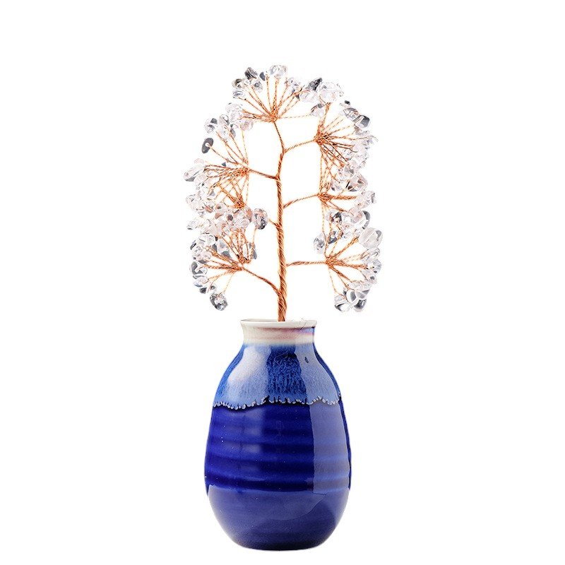 Clear Quartz Chip Tree 6.50 in
