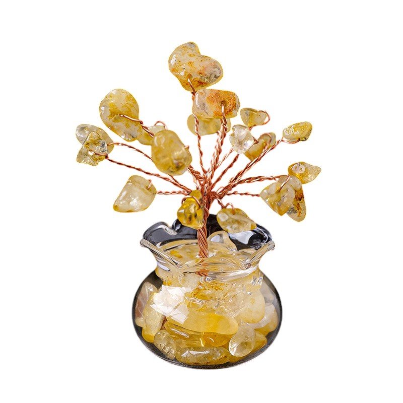 Citrine Chip Tree 2.20 in Yellow 2.20 in 1