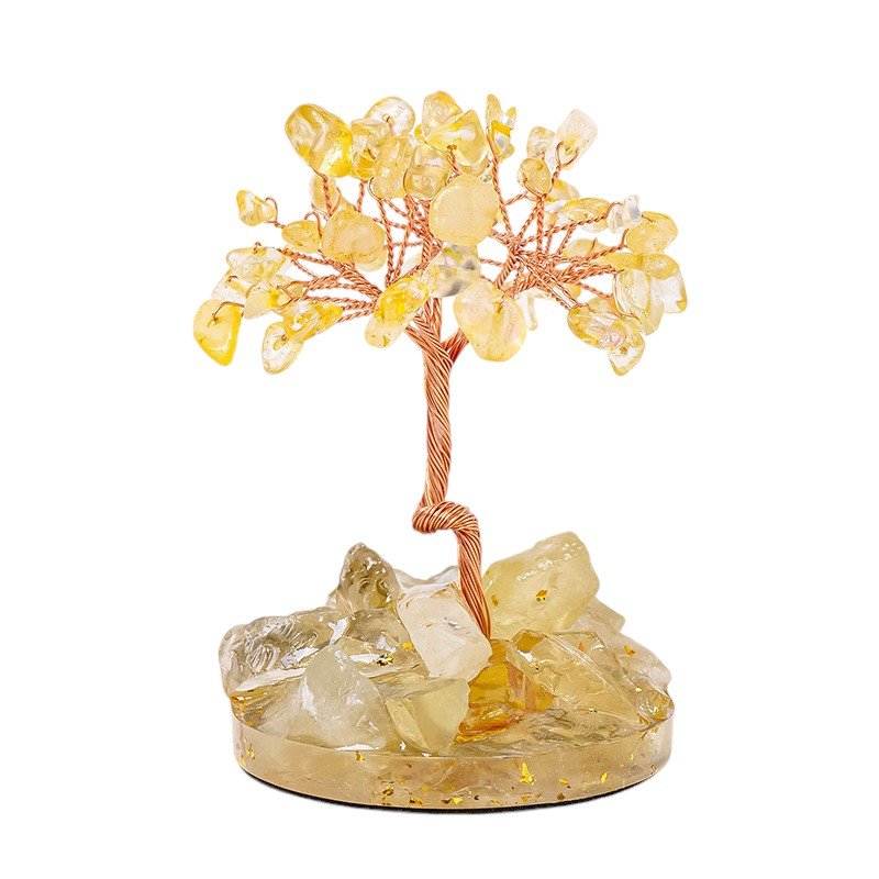 Citrine Chip Tree 3.70 in Yellow 3.70 in 1