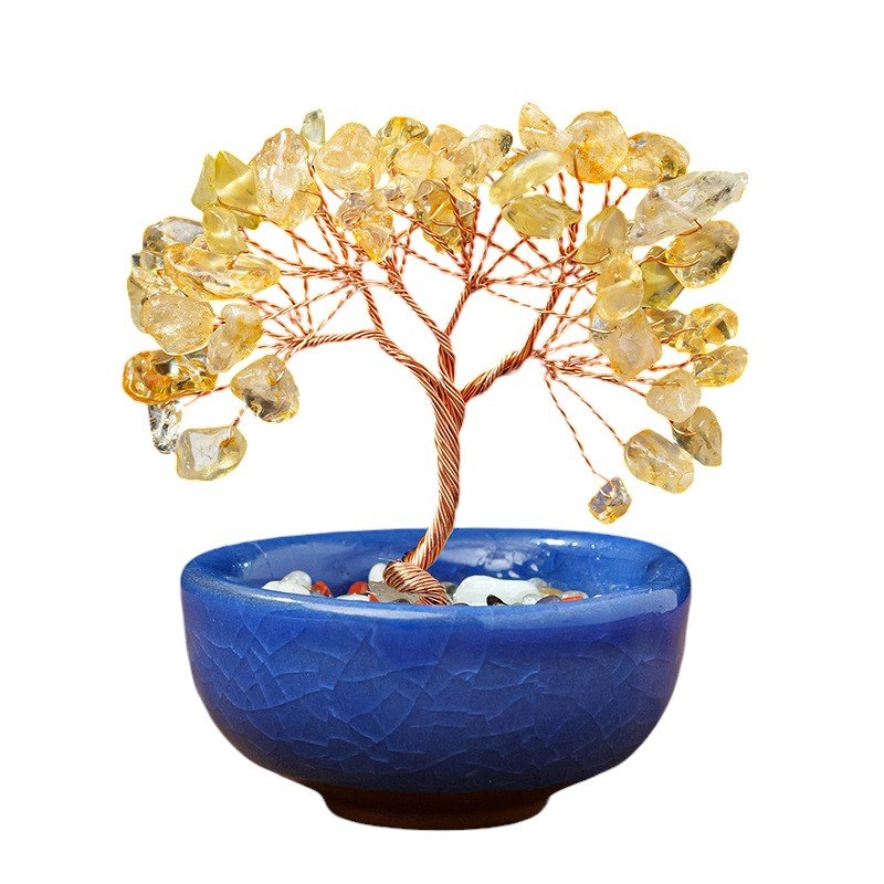 Citrine Chip Tree 3.90 in Yellow 3.90 in 1