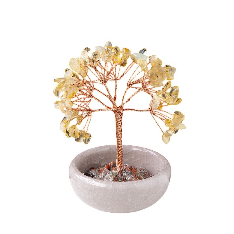 Citrine Chip Tree 3.90 in Yellow 3.90 in 2