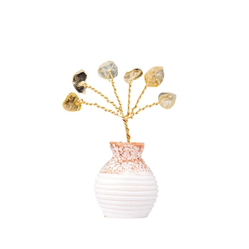 Citrine Chip Tree 2.20 in Yellow 2.20 in 2