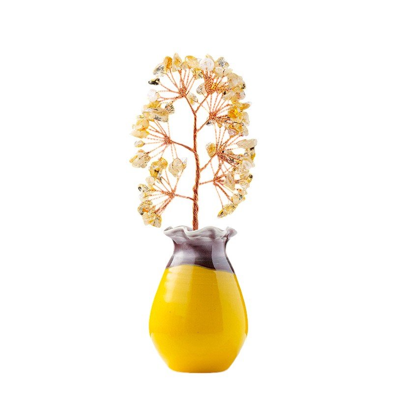 Citrine Chip Tree 6.50 in Yellow 6.50 in 2
